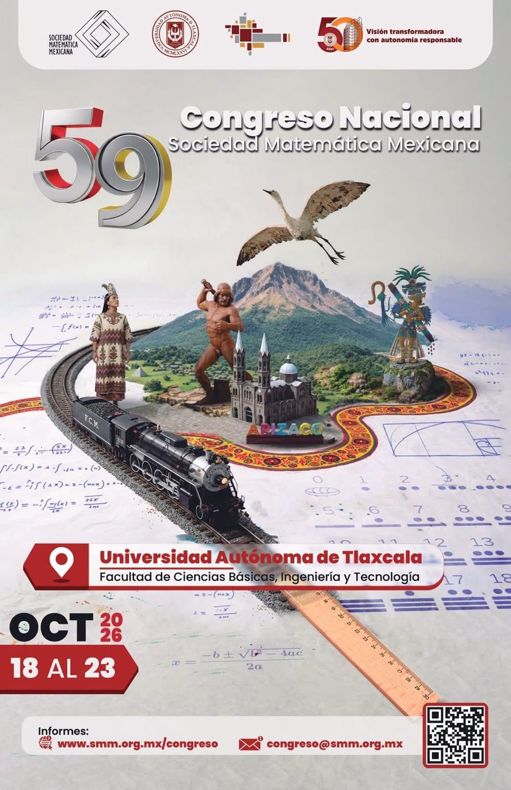 FCBIyT-UATx será sede del 59º Congreso Nacional de la Sociedad Matemática Mexicana
